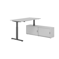 Sitz-Steh Kombi 160x80cm, Grau/Graphit