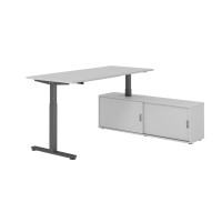 Sitz-Steh Kombi 180x80cm, Grau/Graphit