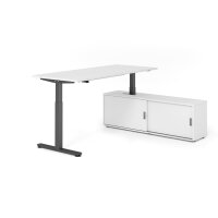 Sitz-Steh Kombi 180x80cm, Weiß/Gra gallery
