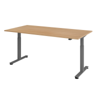 Sitz-Steh-Schreibtisch el.200x100cm Eiche