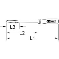 Löffelschaber / Langschaber, 365mm
