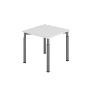 Schreibtisch 4Fuß-rd.80x80cm Grau/Graphit