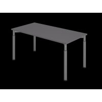 Schreibtisch 4Fuß-rd.160x80cm
