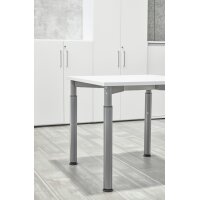 Schreibtisch YS19 Nussbaum/Silber gallery