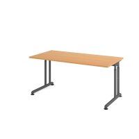 Schreibtisch C-Fuß 160x80cm Buche/ gallery