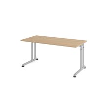 Schreibtisch C-Fuß 160x80cm Eiche/ gallery