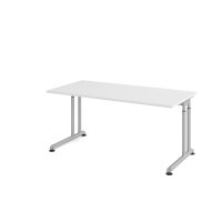 Schreibtisch C-Fuß 160x80cm Wei&sz gallery