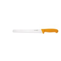Aufschnittmesser, Wellenschliff, 25 cm, gelb