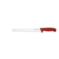 Aufschnittmesser, Wellenschliff, 25 cm, rot