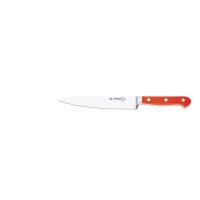 Kochmesser, schmale Klinge, 18 cm, rot