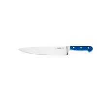 Kochmesser, breite Klinge, 25 cm, blau