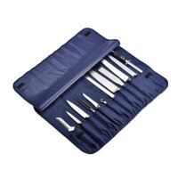 Kochtasche blau - best&uuml;ckt,