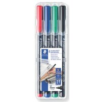 STAEDTLER Lumocolor Folienstifte-Set farbsortiert...