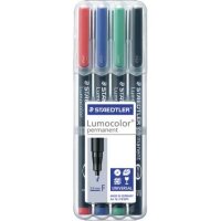 STAEDTLER Lumocolor Folienstifte-Set farbsortiert...
