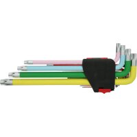 Torx-Winkelstiftschlüssel-Satz, extra lang, 14-tlg