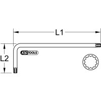 Vielzahn (XZN®)-Winkelstiftschlüssel, XL, M8