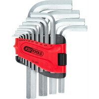 Innensechskant-Winkelstiftschlüssel-Satz, im Klapphalter,14-tlg1/16"-3/4"
