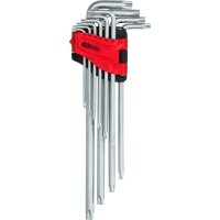 Torx-Winkelstiftschlüssel-Satz, extra lang, 10-tlg