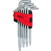 Kugelkopf-Torx-Winkelstiftschlüssel-Satz, lang, 10-tlg