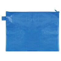 Reißverschlusstasche, A4, blau VELOFLEX