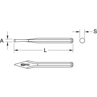 Kreuzmeißel, 130mm