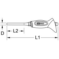 Durchtreiber mit Handschutzgriff 7 mm