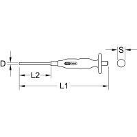 Durchtreiber, Ø 3 mm, zylindrisch