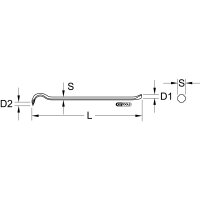 Nageleisen, 6-kant, 1000mm