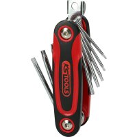 Torx-Winkelstiftschlüssel-Klapphalter, 8-tlg