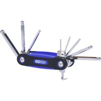 Kugelkopf-Innensechskant-Winkelstiftschlüssel-Klapphalter, 8-tlg