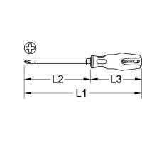 ERGOTORQUEplus Schraubendreher, PH2, 255mm