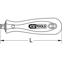 1/4" ERGOTORQUEplus Handgriff für Doppelklingen