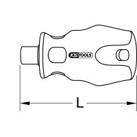 1/4" ERGOTORQUEplus Bit-Schraubendreher, 63mm