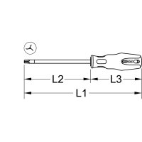 ERGOTORQUEplus® Schraubendreher fürTRI-WING-Schrauben, #4
