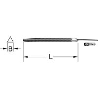 Dreikant-Feilenblatt, Form C, 150mm, Hieb1