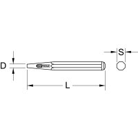 Durchtreiber mit hohler Spitze, Ø 2mm