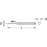 Splintentreiber mit Führungshülse, Ø 5,9 mm