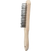 Edelstahl Handdrahtbürste 4-reihig, 290mm