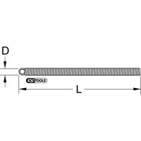 Kupferrohr-Innenbiegefeder, Ø 12x14mm