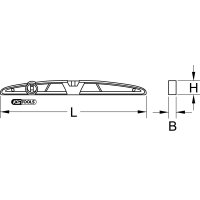 Schwere Aluminiumdruckguss-Wasserwaage Trapezform, 400mm