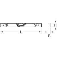 Aluminiumprofil-Wasserwaage,600mm,Feinausrichtung