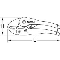 Kunststoff-Rohrschere, Ø 0-63mm