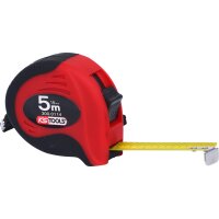 Bandma&szlig; mit Feststeller,schwarz-rot, 5m, 19mm