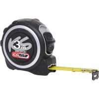 Bandmaß mit Feststeller,schwarz-grau, 3m