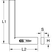 Flachwinkel nach DIN 875/1, 150mm