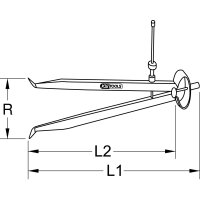 Präzisions-Feder-Lochzirkel-Innentaster, 200mm