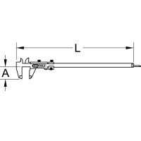 Werkstatt-Messschieber 0-300mm, 415mm