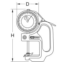 Dicken-Messuhr 0-30mm