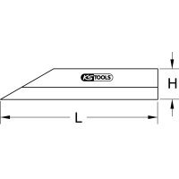 Präzisions-Haarlineal, 125mm
