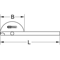 Winkelgradmesser, 220mm